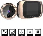 Splenssy Skaitmeninis durų stebėjimo įrenginys, durų kameros akutė, durų skambutis su 2.8 colių lcd ekranu, naktinis matymas, nuotraukų fiksavimas, skaitmeninis durų monitoringas namų apsaugai