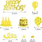 Konfeti "happy Birthday" stalo dekoravimui, 500 vnt.