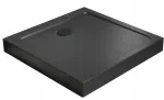 Radaway Doros C Compact Stone juodas kvadratinis du&scaron;o padėklas 100x100