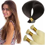 Hot Huez Premium plaukai mikroziedeliams sruogomis 0,8 g žiedeliai 40 cm tamsiai &scaron;viesūs 8