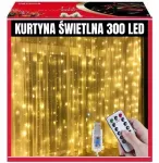 &Scaron;viesos užuolaida 300 Led 3x3m ant lango, &scaron;ventinės lemputės, kabliukai, nuotolinio valdymo pultas, Usb