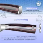 Xyj profesionalus japoni&scaron;kas santoku peilis su plastikine įmaute, 17,78 cm daržovių virtuvinis peilis, nerūdijantis plienas, peilis mėsai pjaustyti, pakka medienos rankena, mėsmalė stovyklavimui lauke