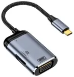 Chenyang Cy usb c &scaron;akotuvas, usb type c į hdmi ir vga &scaron;akotuvas keitiklis hdtv kelių prievadų adapteris 4k 60hz 1080p su 100w pd maitinimo prievadu