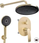 Rea Como M2 Gold Juodas Paslėptas Du&scaron;o Rinkinys + Dėžutė