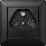 Toolight Rtv-sat Antenos Lizdas Su Rėmeliu Oste Jnh011-a Juodas