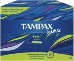 Tampax Compak Super tamponai su aplikatoriumi, 24 vnt.