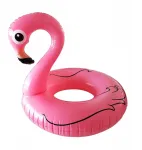 Pripučiamas plaukimo žiedas mielas flamingas pripučiamas baseinas 74 cm rožinis