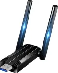 Usb wlan adapteris kompiuteriui - interneto raktas 1300 mbps usb 3.0 dual band 2.4ghz/5.8ghz wlan adapteris kompiuteriui su 2 x 5dbi antena, suderinamas su windows 11/10/8/7/vista/xp, mac os 10.9-10.15