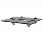 Pakabinamos lentynos, 2vnt., 30x10cm, stiklas, 8mm (243762x2)