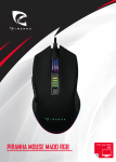 Piranha pelė M400 RGB