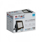 Samsung 10W LED prožektorius V-TAC, juodu korpusu, 6500K