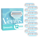 Gillette Venus Smooth skustuvo keičiamos galvutės, 12 vnt.