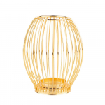 Lumarko Gold metal lattice candle holder 8,5x8,5x15,5 cm