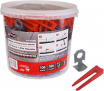 AW-Tools AWTOOLS PLYTELIŲ LYGINIMO SISTEMOS STANDARTAS 1,5mm - 7-15mm - CLIP 300vnt. + PLE&Scaron;TAS 100 vnt.