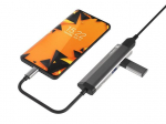 NATEC daugiaportinis &bdquo;Fowler Slim&ldquo; USB-C &scaron;akotuvas, USB 3.0 x2, HDMI, 4K, USB-C PD