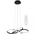 70W 3000-6000K LED &Scaron;viestuvas Juodas su nuotolinio valdymo pulteliu