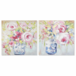 Plakatas Paveikslas DKD Home Decor Vaza (80 x 3 x 80 cm) (2 vnt.)