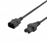 DELTACO ikabelis IEC C15 - IEC C14, 0,5 m, juodas DEL-116-50
