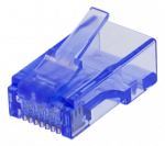 RJ45 jungtis ki&scaron;tukui, Cat6, UTP (neekranuota), 20 vnt, transparentinė DELTACO mėlyna / MD-116