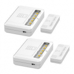 Solight LED &scaron;viestuvai spintelėms, komodoms ir stalčiams, 40lm, 2x AAA, 2vnt pakuotėje
