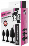 Dream Toys Fantasstic Anal Training Kit analinis ki&scaron;tukas Raudon Stone 3 vnt..