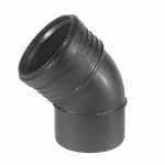 Wavin alkūnė 45 &deg; SiTech + 110 mm juoda (3067729)