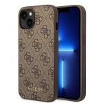 Dėklas GUESS GUHCP15MG4GFBR IPHONE 15 PLUS / 14 PLUS 6.7 "BRONZE / BROWN HARD CASE 4G METAL GOLD LOGO