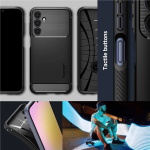 Samsung Galaxy A25 5G Spigen Rugged Armor Matte dėklas telefonui juodos spalvos