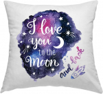 Pagalvės užvalkalas "To the moon and back"