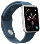 SBS silikoninis laikrodžio dirželis, skirtas &bdquo;Apple Watch 42/44/45/49 mm&ldquo;. Mėlynas