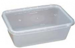 Multi Plastikinis padėklas 750 ml 120x175x58 mm skaidrus makaronų indas mikrobangų krosnelei su dangčiu, 250 vnt./dėžutėje