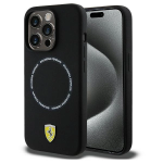 &bdquo;Ferrari&ldquo; spausdinto žiedo formos &bdquo;MagSafe&ldquo; dėklas, skirtas &bdquo;iPhone 15 Pro Max&ldquo; &ndash; juodas