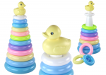 KNYGA Žaislinė piramidė su žiedais Lean Toys 39x17,5 cm