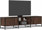 TV staliukas Televizoriaus spintelė, ruda, 160x35x41cm, mediena ir metalas