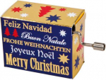 Muzikinė dėžutė Fridolin Wish you a merry Christmas, Gold imprint