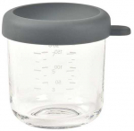 BEABA STIKLINIS MAISTO INDELIS SU DANGTELIU, MINERAL Pilkas, 250 ML