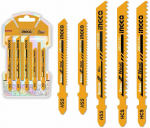 Ingco AKJ0051 Saw blade, wood+metal, set of 5