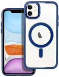 OEM dėklas, skirtas iPhone 11 Color Edge Mag Cover, suderinamas su MagSafe mėlynas