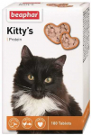Vitamīni kaķiem - Beaphar KITTY'S + Protein (Fish), 180tab.