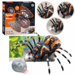Lean Toys Nuotoliniu būdu valdomas juodas voras tarantulas