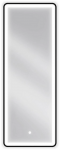 Vonios veidrodis Mexen Coro Juodas su LED ap&scaron;vietimu ir &scaron;ildymo kilimėliu, 45 x 120 cm