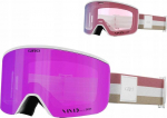 Gogle žieminiai GIRO ELLA Baltas LX STRIPE (szyba VIVID Rožinis 00% S3 + VIVID INFRARED 62% S1) (NEW 2024/2025)