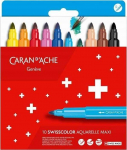 Caran d`Arche CARAN D'ACHE Swisscolor Maxi akvarelės žymekliai, 10 vnt., spalvų derinys