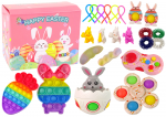 Lean Toys Velykų Sensorinių Žaislų Rinkinys su Pop It, 36 vnt.