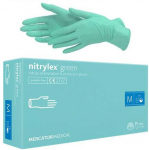 Mercator Medical Mercator Nitrylex nitrilinės vienkartinės pir&scaron;tinės, žalios (100vnt.) - M