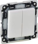 Legrand 752155 VALENA LIFE IP44 liustra jungiklis balta 752155