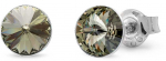 Sidabriniai auskarai su Swarovski kristalais Brasco 55749
