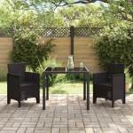 Sodo Kėdė su pagalve 2 pcs Ruda 53 x 49 x 85 cm Polipropilenas