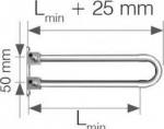 KAN-therm alkūninis spaustukas su laikikliu 300 mm 18x2,5 (1109068034)