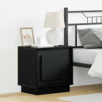 &Scaron;alia lovos spintelė 2 pcs Juoda 44 x 34,5 x 45 cm